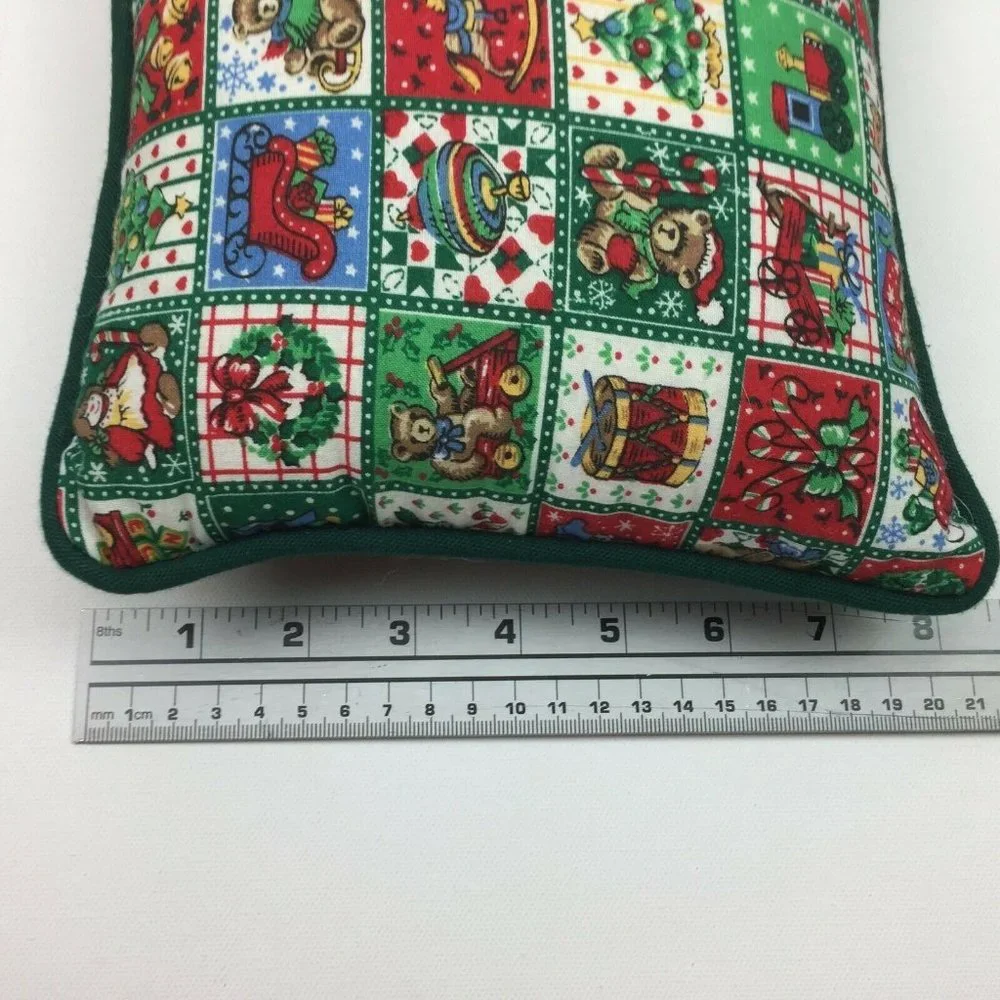 Vintage Riverdale Christmas Set of Mini Throw Decorative Holiday Pillows